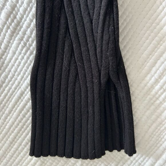 Olive & Oak Women’s Black Long Ribbed Knit Bodycon Dress Size Medium Rayon Blend - Picture 11 of 11